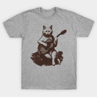 Cat Playing Guitar T-Shirt